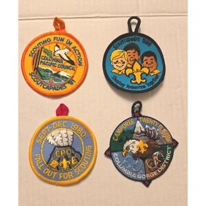 Boy Scouts‎ of America Vintage Patches: Lot of 4 Medium